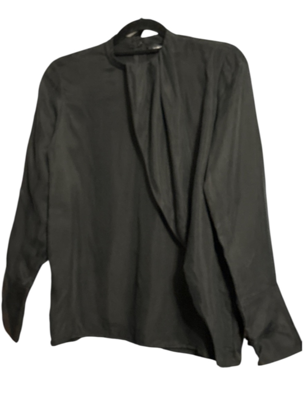 Club Monaco  Asymmetrical Top/ Chemise  In Black NEW!
